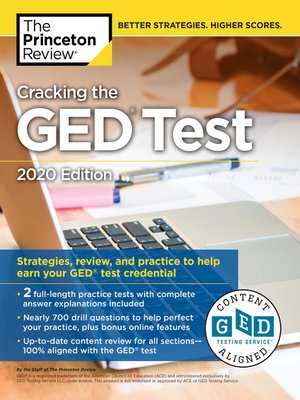 cover image of Cracking the GED Test with 2 Practice Tests, 2020 Edition